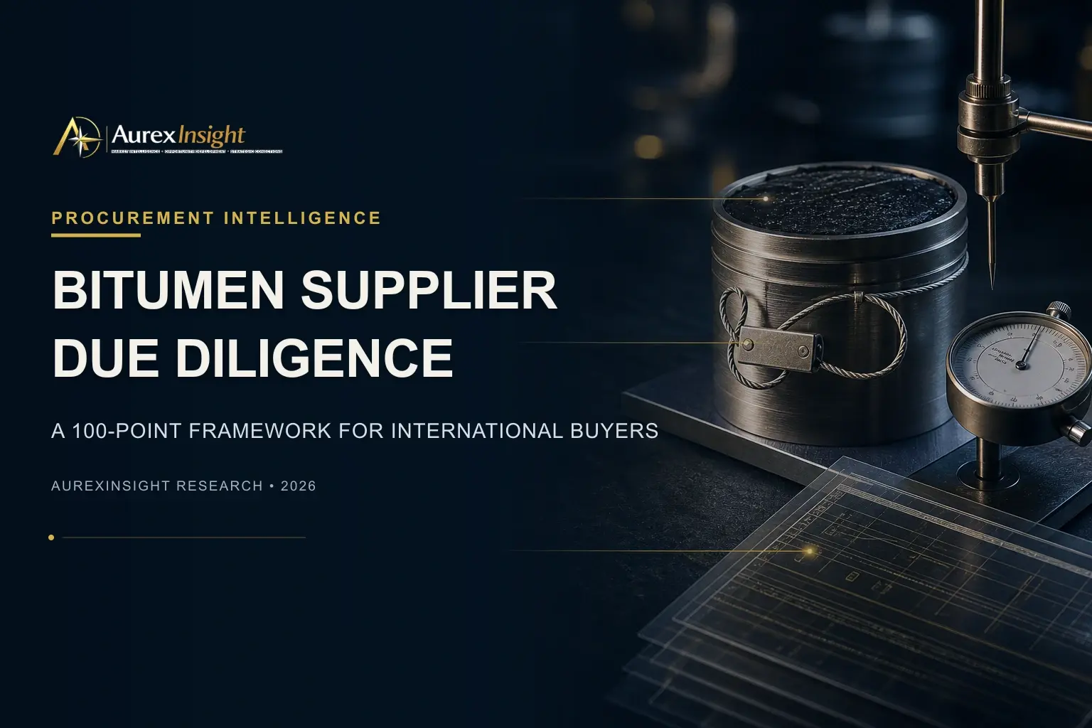 How to Evaluate Bitumen Suppliers in International Markets: A Buyer's Due-Diligence Framework for 2026