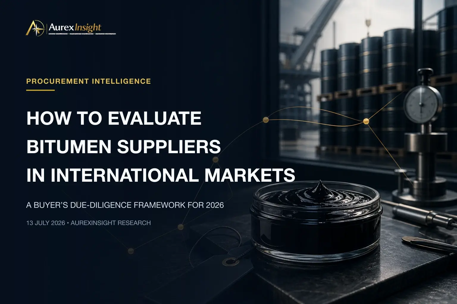 How to Evaluate Bitumen Suppliers in International Markets: A Buyer's Due-Diligence Framework for 2026