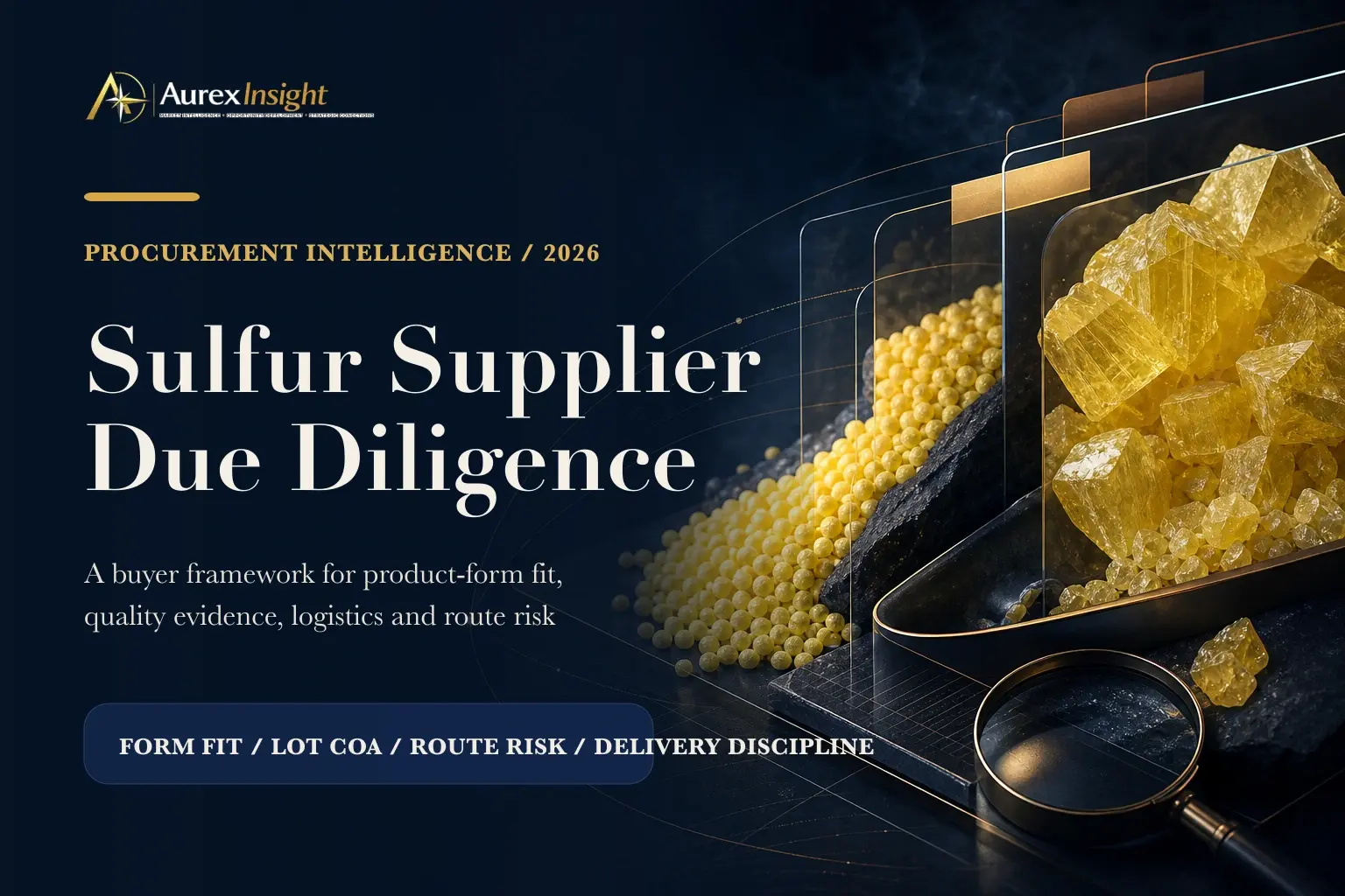 How to Evaluate Sulfur Suppliers in International Markets: A Buyer's Due-Diligence Framework for 2026